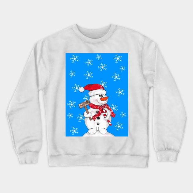 SNOW Day For A Snowman. Crewneck Sweatshirt by SartorisArt1